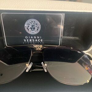 Gianni Versace Black Sunglasses